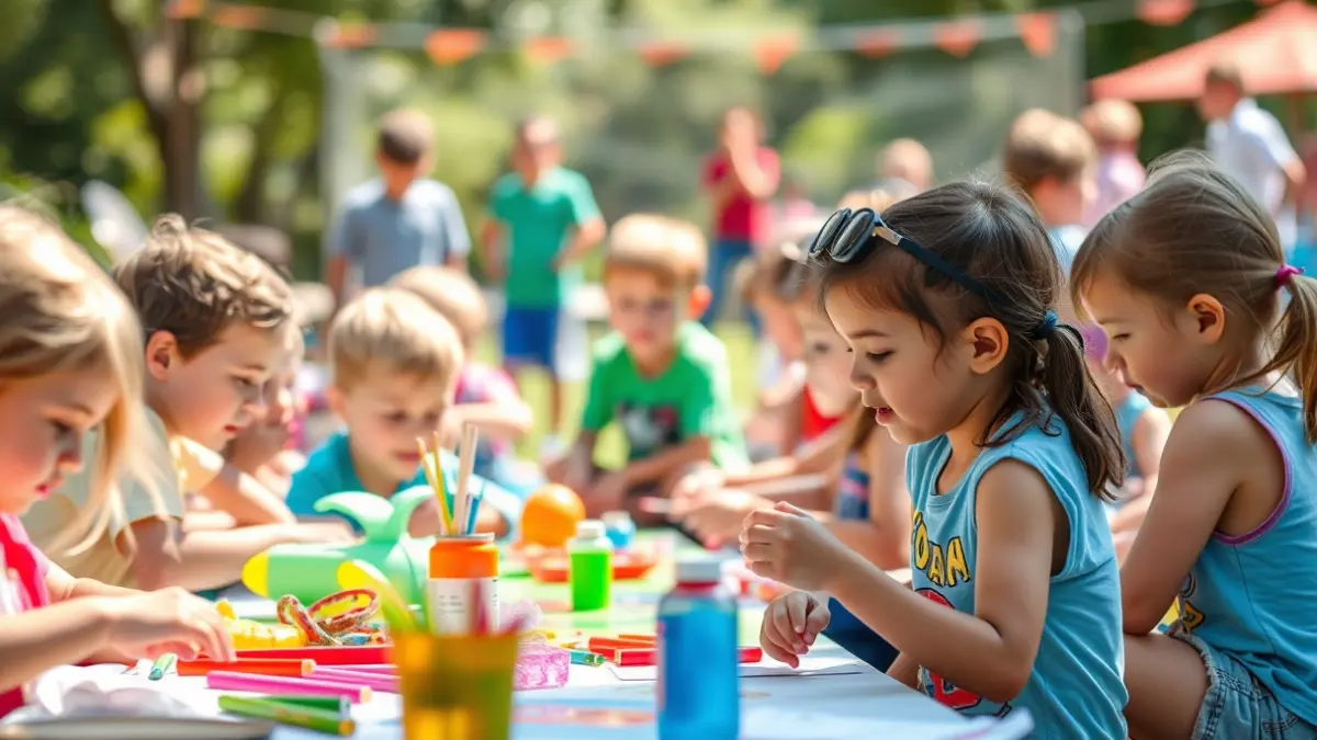 Generic image of children participating in summer camp activities.