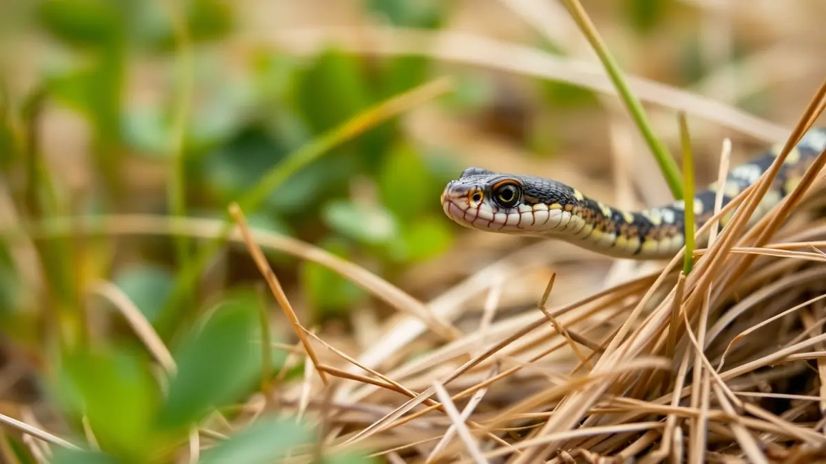 Image of a ladder snake in its natural habitat.