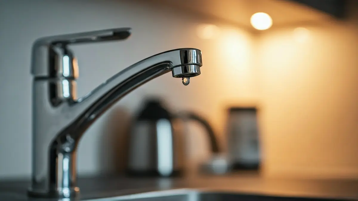 Imagen genérica de un grifo goteando, simbolizando la escasez de agua.
