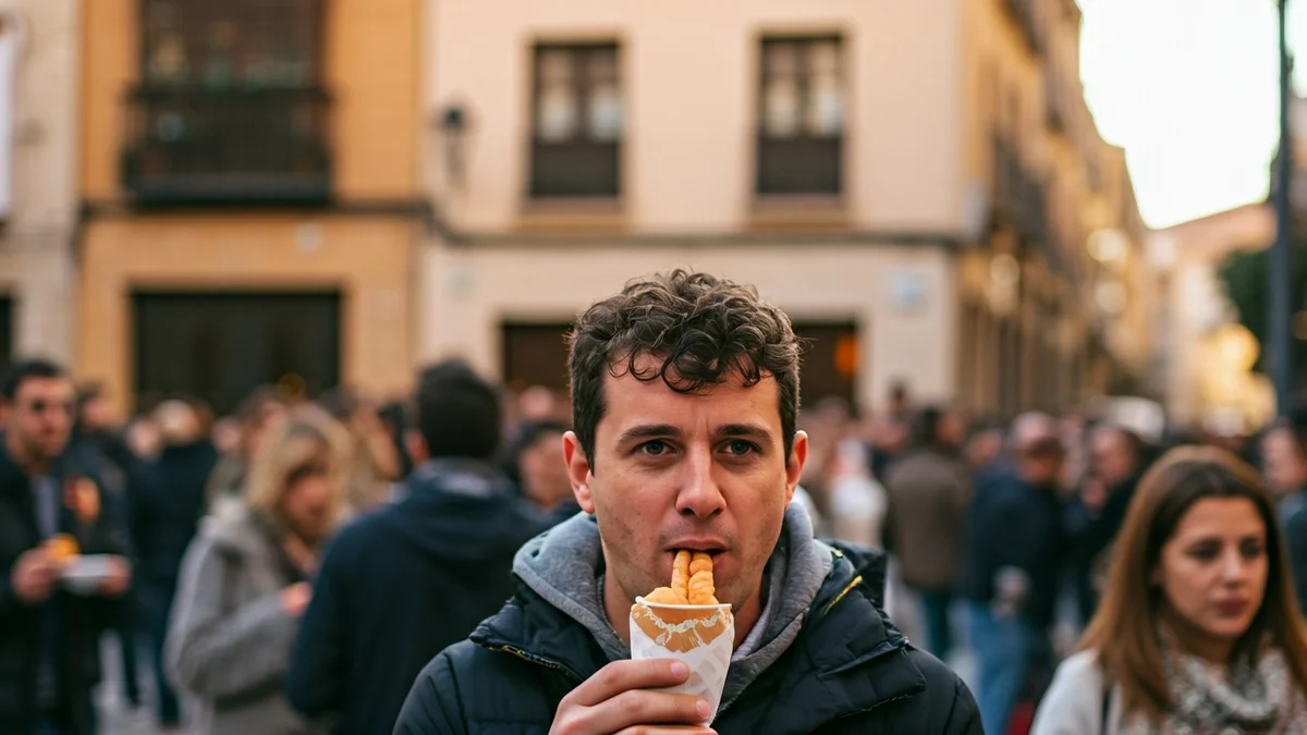 Generic image of a popular outdoor celebration in a Spanish square.