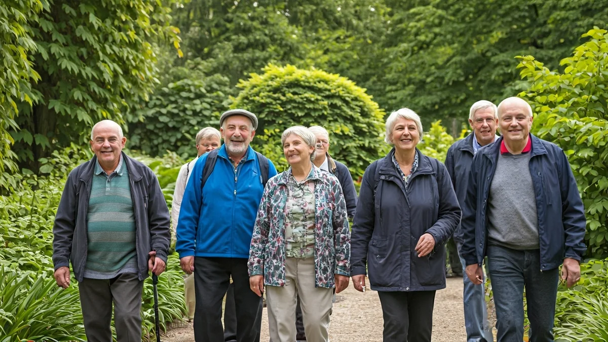 Imagen genérica de personas mayores realizando actividades al aire libre.