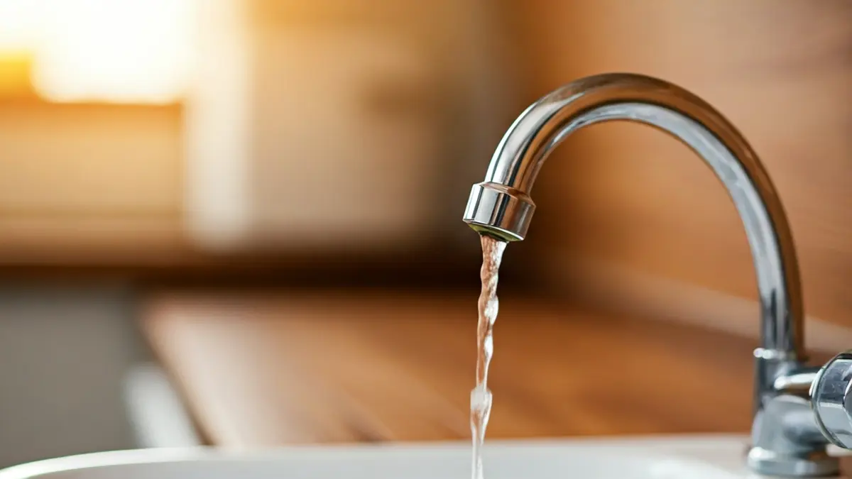 Imagen genérica de un grifo con poca presión de agua.