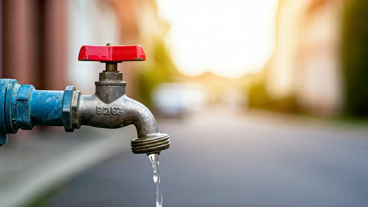 Imagen genérica de un grifo con un chorro de agua, simbolizando la recuperación del suministro.
