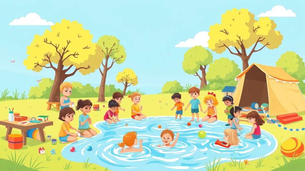 Generic image of children enjoying outdoor summer activities.