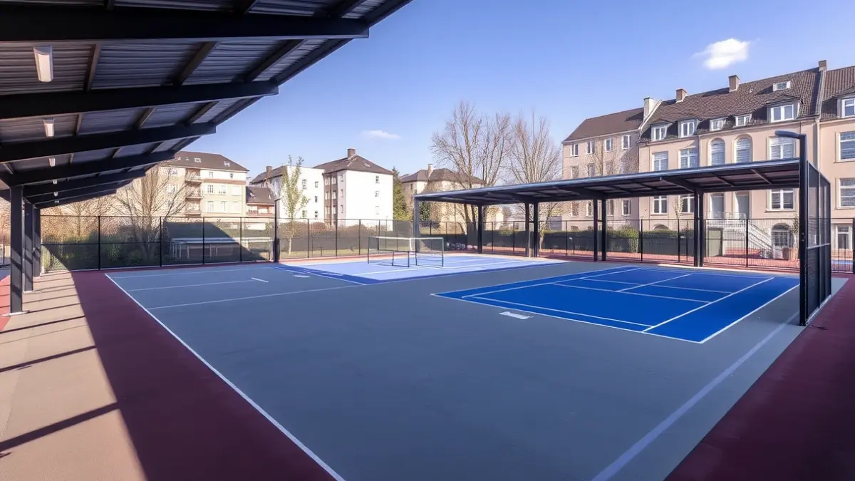 Imagen de las pistas deportivas de Valdelasfuentes en Alcobendas tras su renovación.