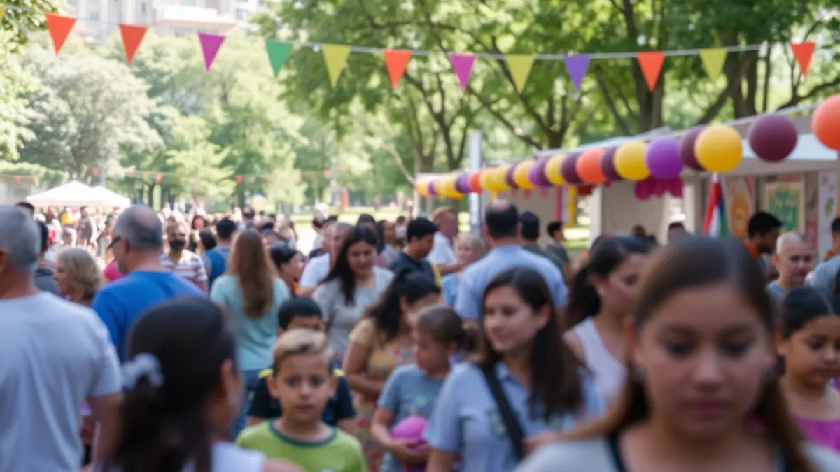 Generic image of an outdoor family solidarity event.