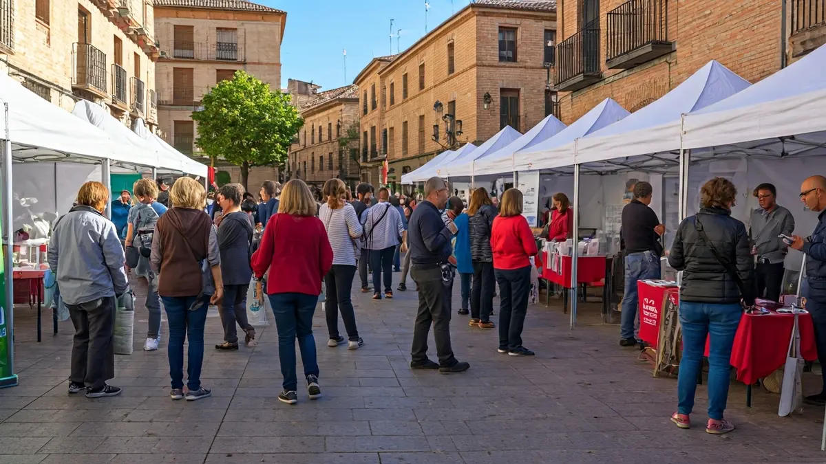 Imagen genérica de un evento de salud comunitario en una plaza.