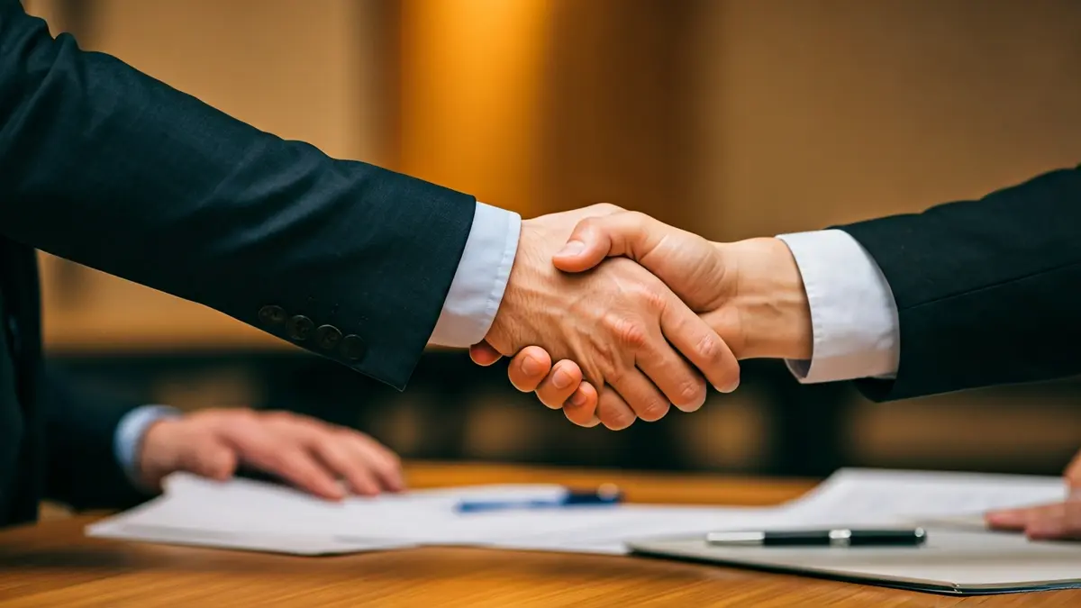 Imagen genérica de un apretón de manos simbolizando cooperación.