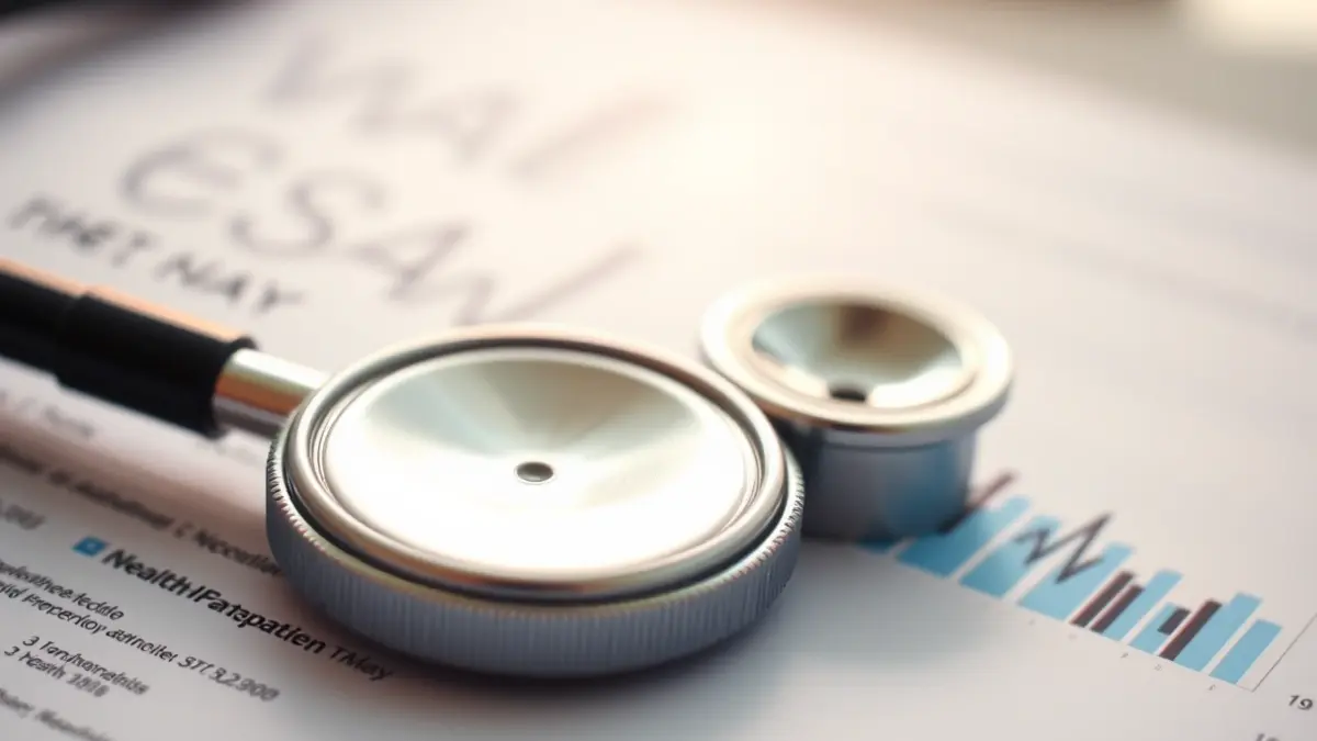 Imagen genérica de un estetoscopio sobre un historial médico, simbolizando la calidad de la atención sanitaria.