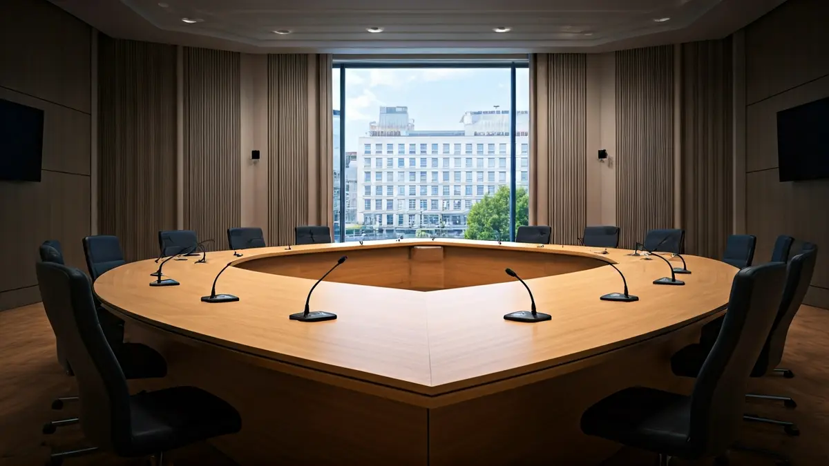 Imagen genérica de una sala de reuniones gubernamental.