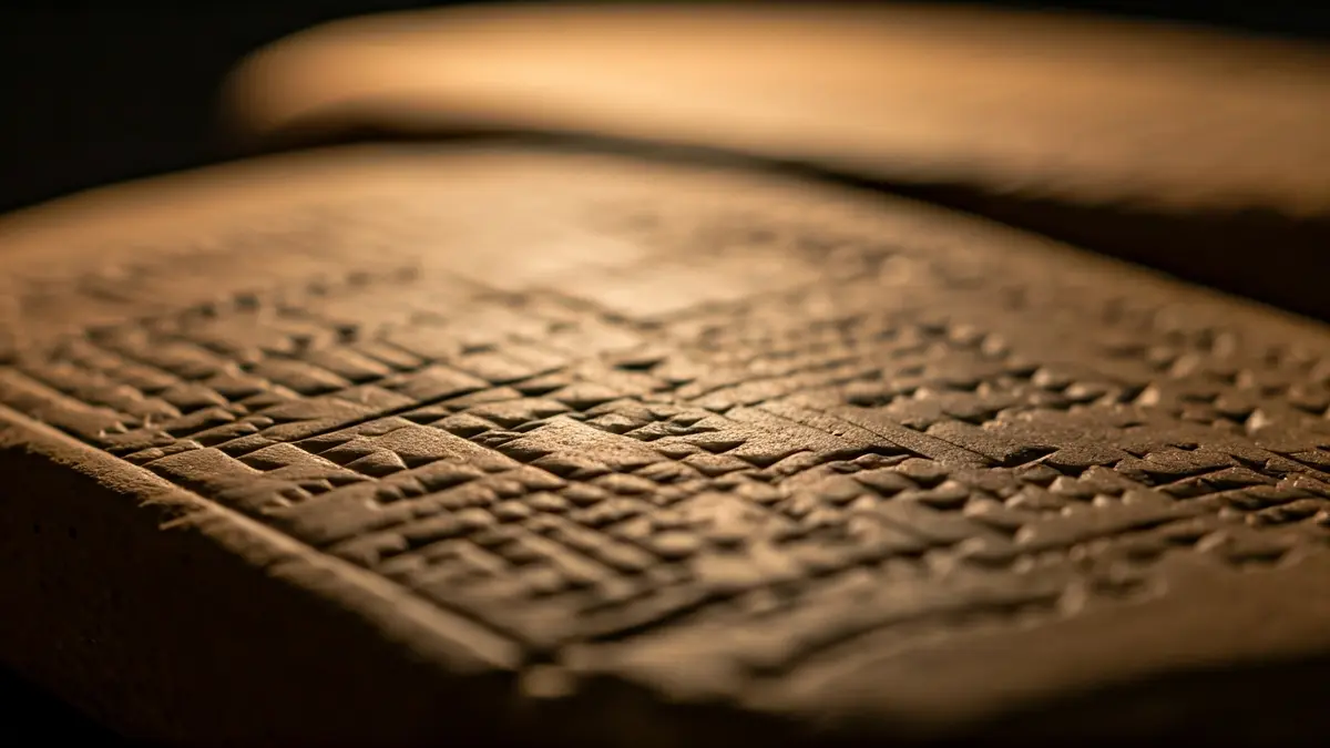 Imagen genérica de tablillas cuneiformes antiguas, símbolo de la escritura y el conocimiento asirio.