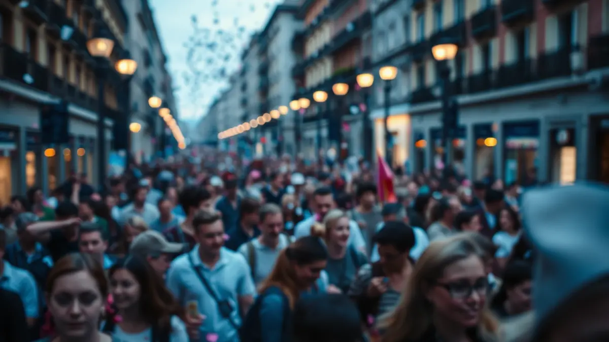 Imagen genérica de una manifestación en una calle de la ciudad.