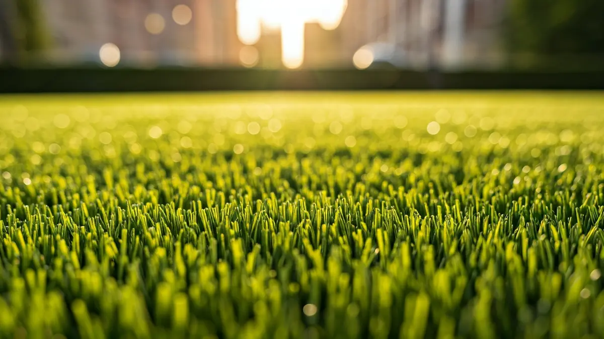 Generic image of artificial grass in an urban setting.