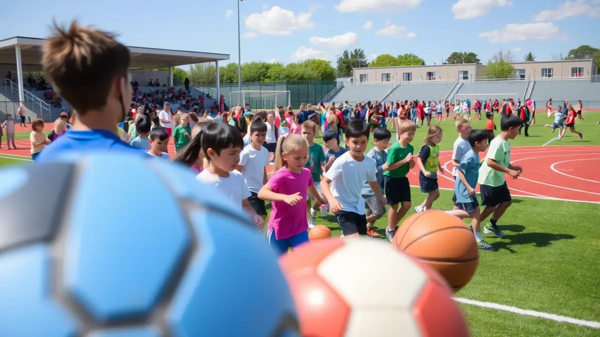 Imagen genérica de jóvenes participando en actividades deportivas al aire libre.
