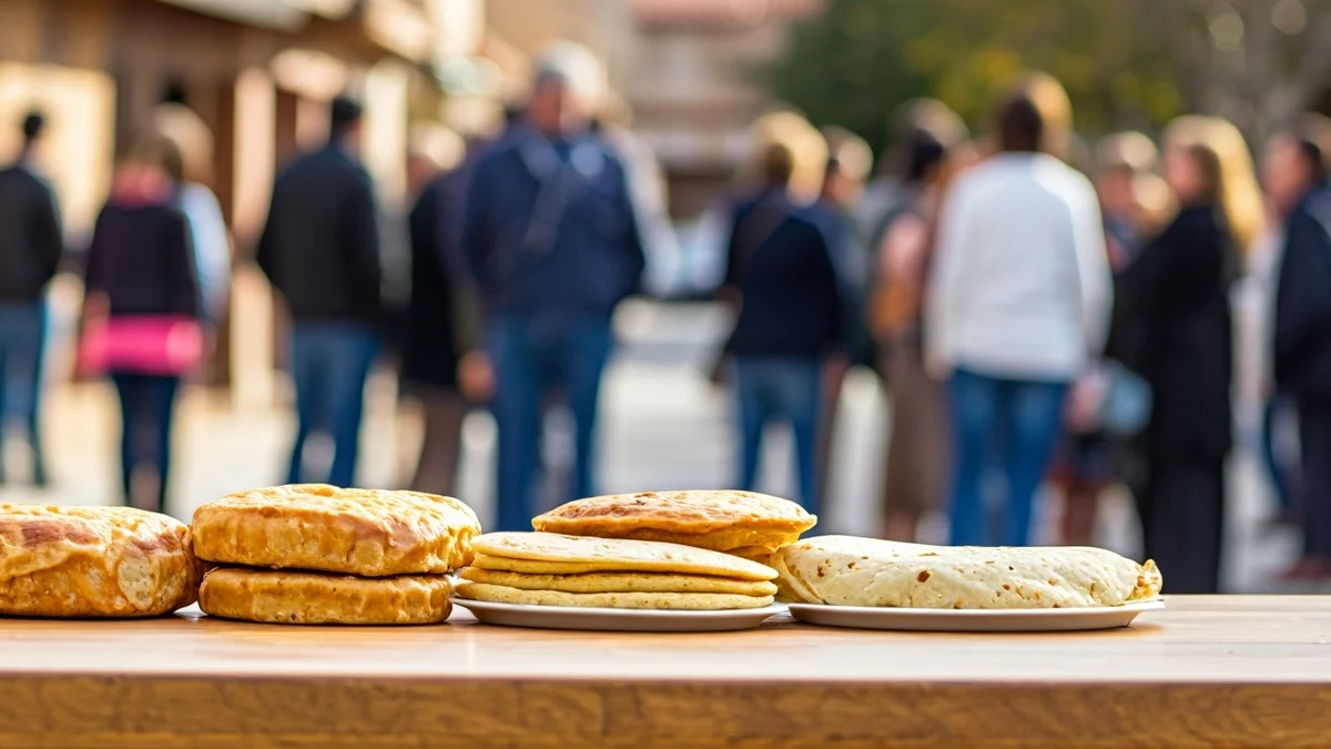 Image of a traditional country picnic with food and music in Collado Villalba.
