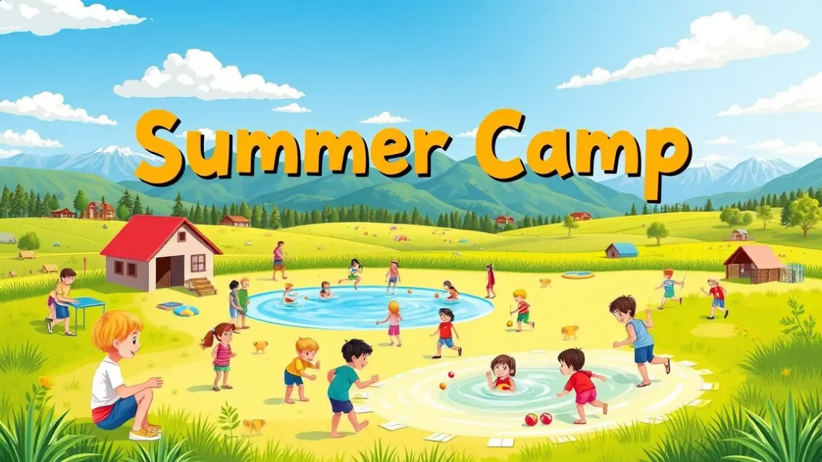 Generic image of children enjoying outdoor activities at a summer camp.