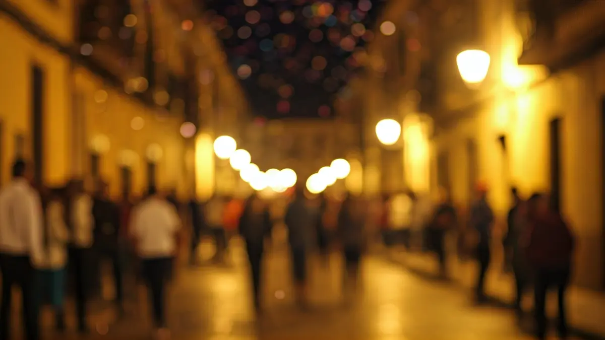 Generic image of a festive atmosphere with people and confetti.