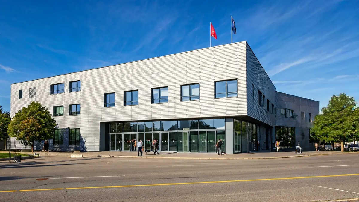 Generic image of a public building facade, symbolizing institutional collaboration and infrastructure development.