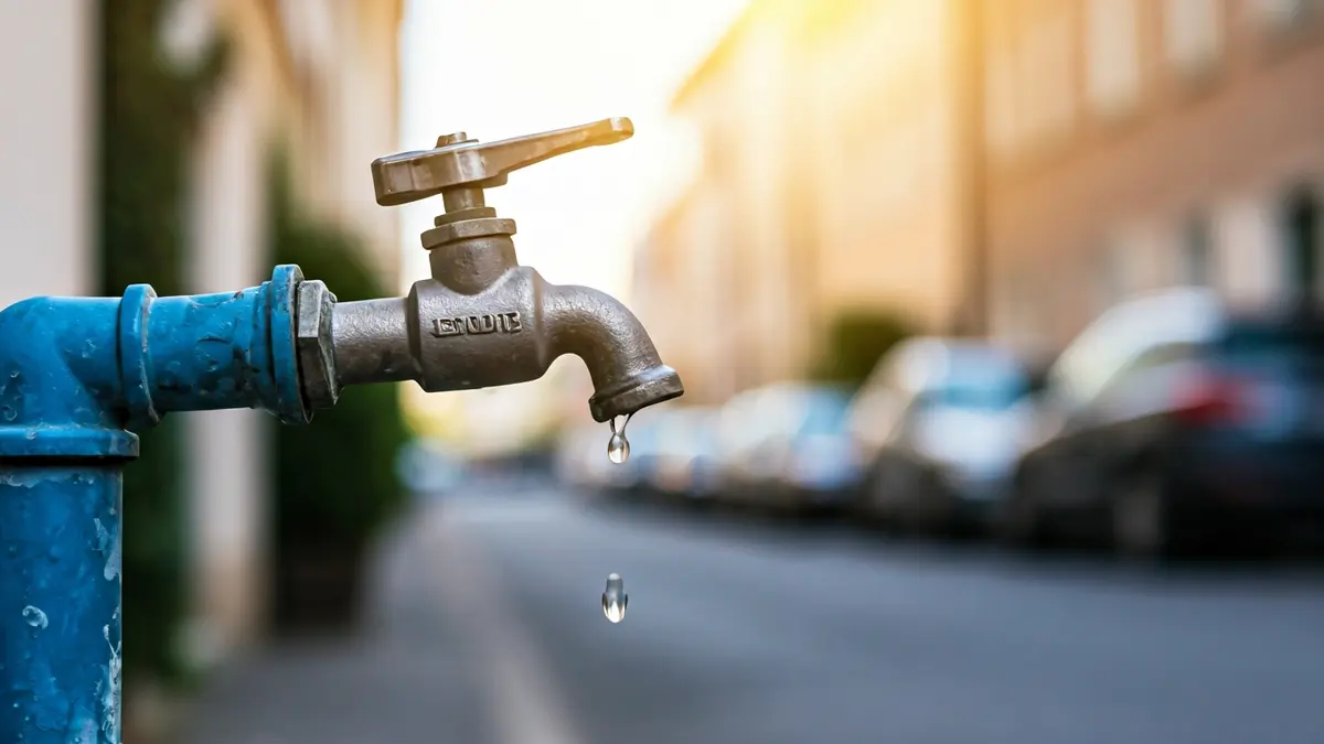 Imagen genérica de un grifo goteando, simbolizando un corte de agua.