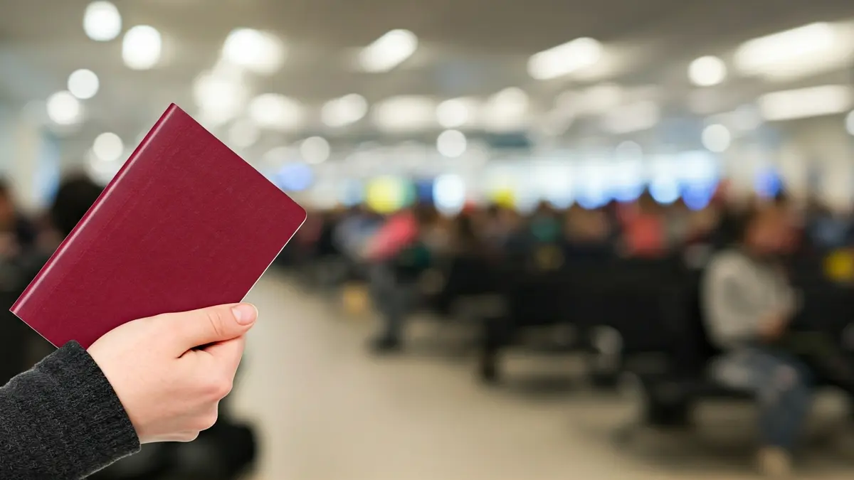 Imagen genérica de un documento de viaje o pasaporte.