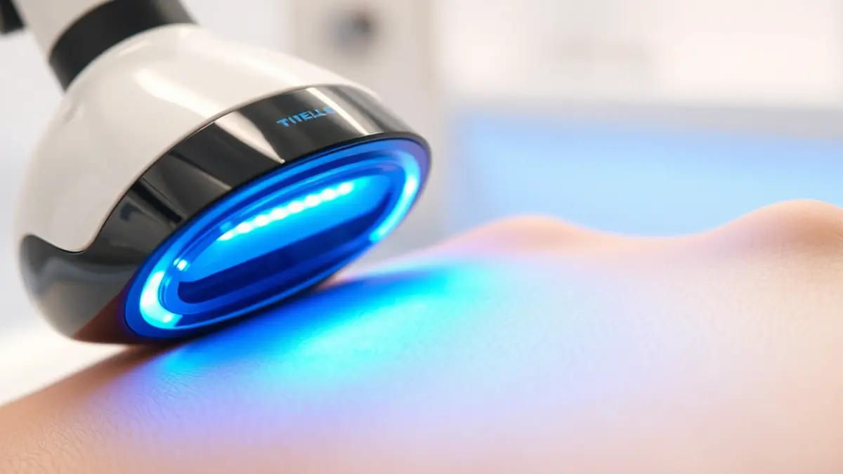 Generic image of a diode laser hair removal head in operation.