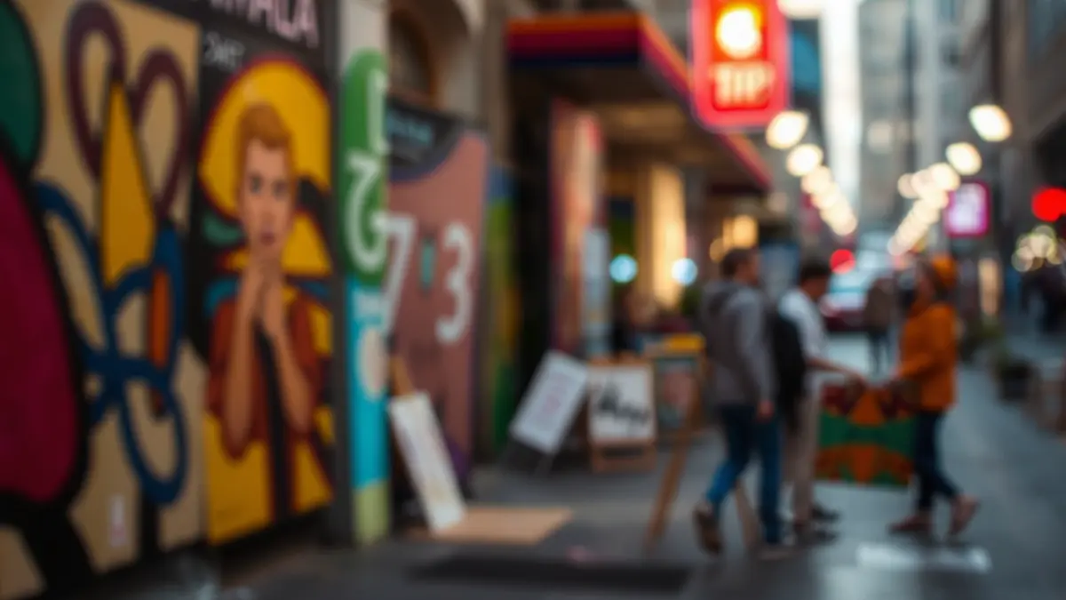 Imagen genérica de la creatividad cultural en un entorno urbano.