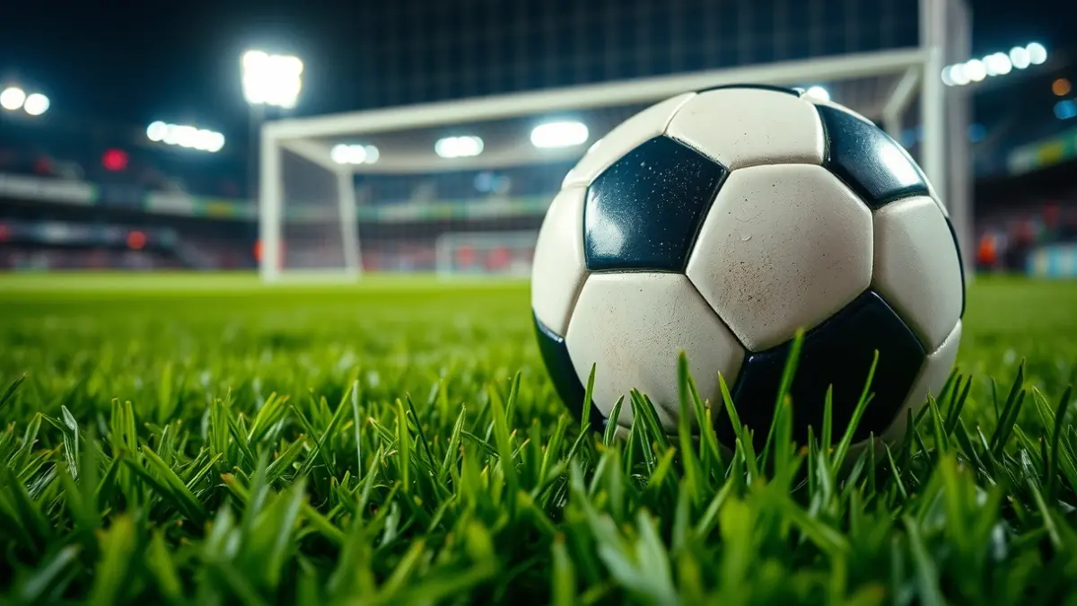 Imagen genérica de un balón de fútbol en un campo, simbolizando la preparación para un partido importante.