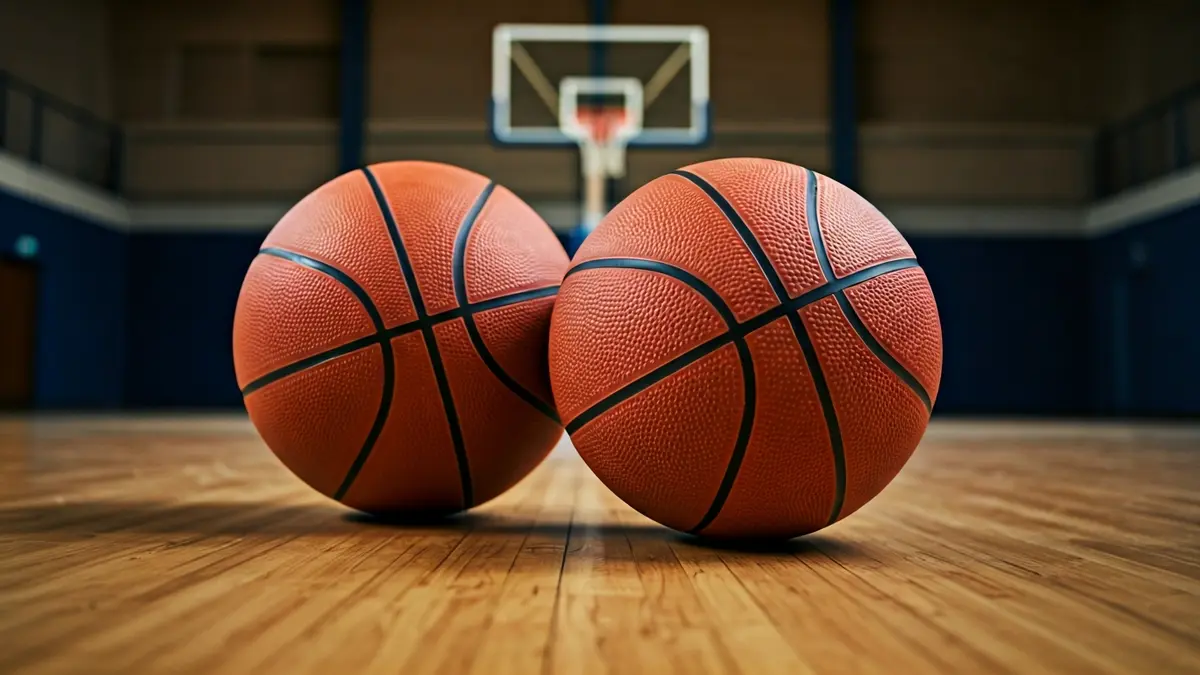 Imagen genérica de un balón de baloncesto en una cancha.
