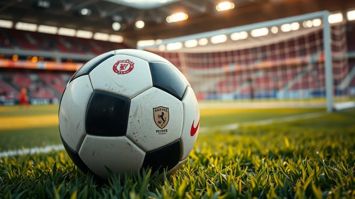 Imagen genérica de un balón de fútbol en el césped de un estadio.