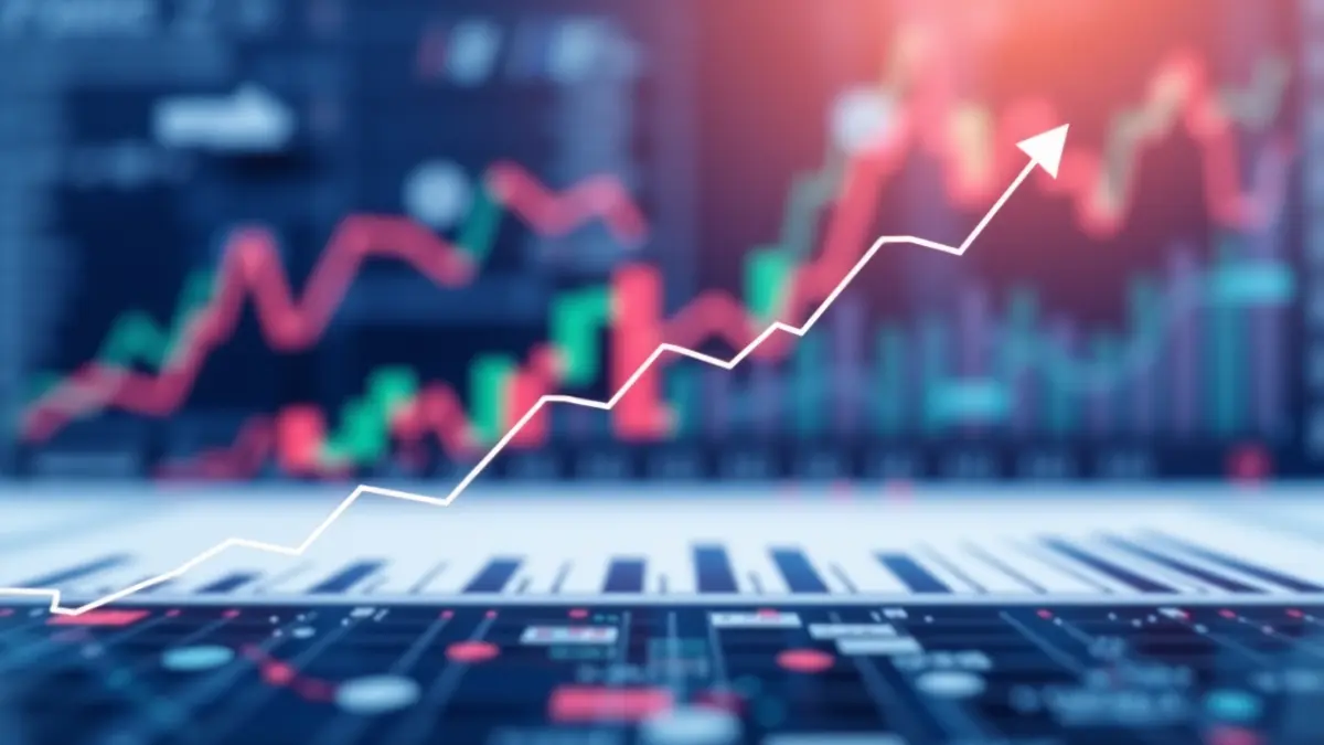 Imagen genérica de gráficos económicos que representan el crecimiento y las estadísticas del mercado laboral.