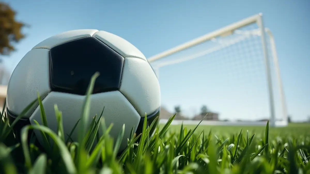 Imagen genérica de un balón de fútbol en un campo de césped.