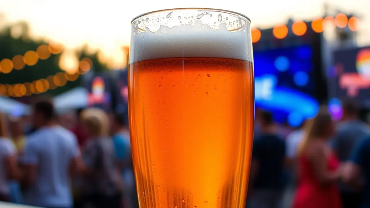 Generic image of craft beer at a festival