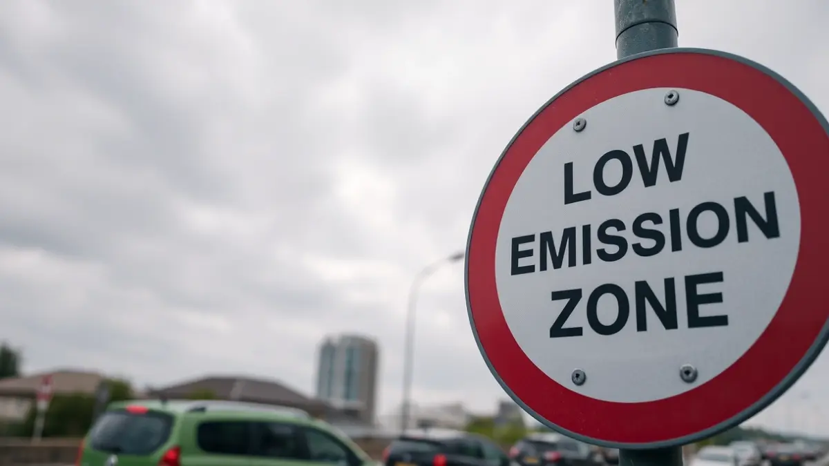 Generic image of a low emission zone traffic sign.
