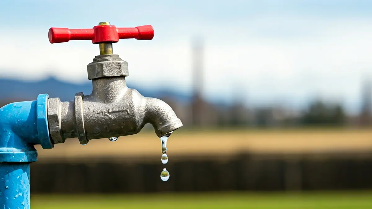 Imagen genérica de un grifo sin agua, simbolizando la escasez que afecta a las empresas.