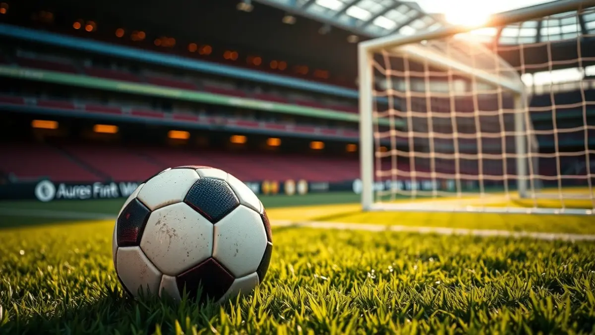 Imagen genérica de un balón de fútbol en un campo de juego.