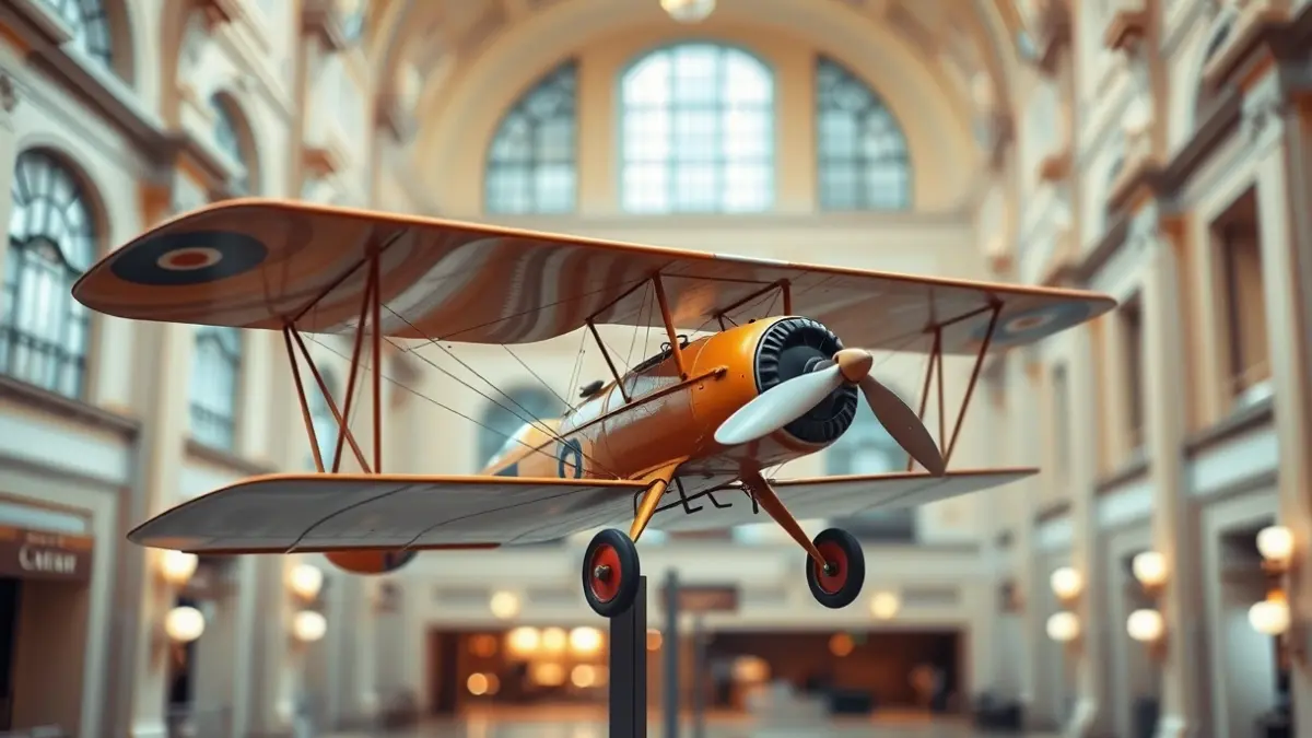 Exposición sobre la aviación española en la Real Casa de Correos.