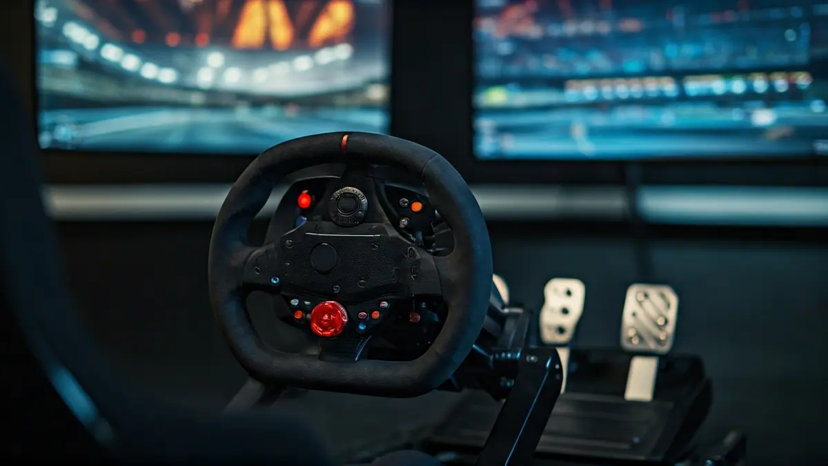 Generic image of a Formula 1 racing simulator
