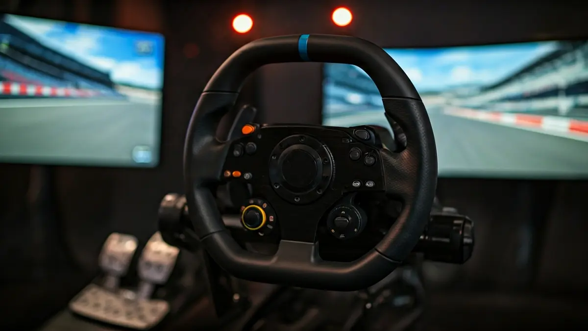 Imagen de un simulador de carreras de Fórmula 1