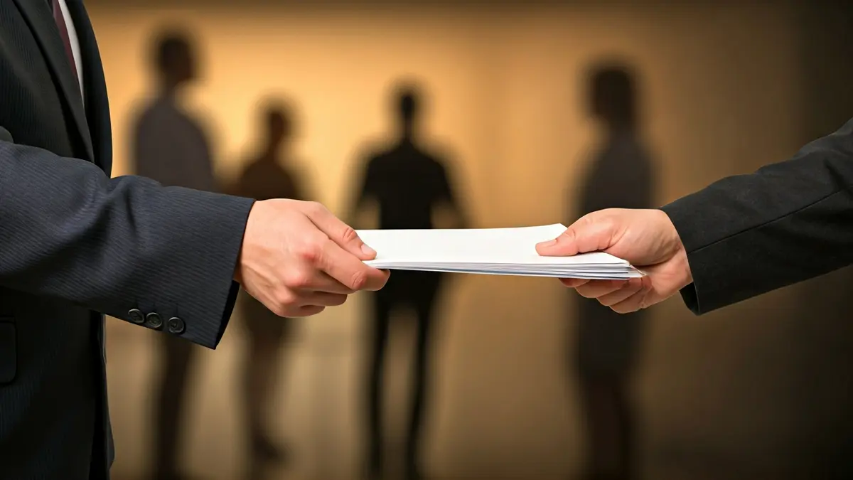 Imagen genérica de dos manos intercambiando documentos, simbolizando la continuidad empresarial.