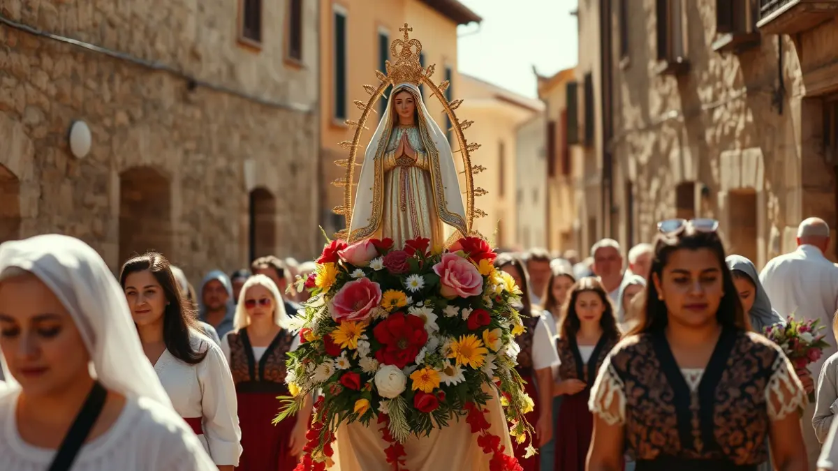 Image of the Pilgrimage of the Virgin of the Forsaken in Galapagar.
