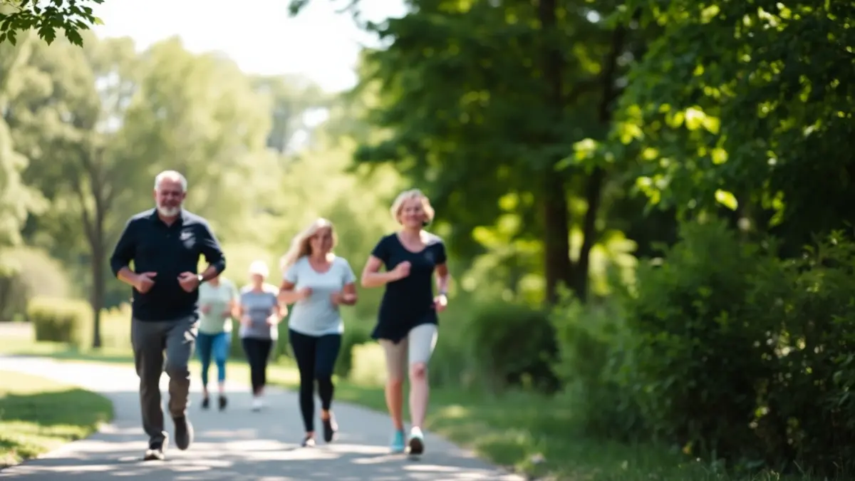 Imagen genérica de personas realizando actividad física al aire libre.
