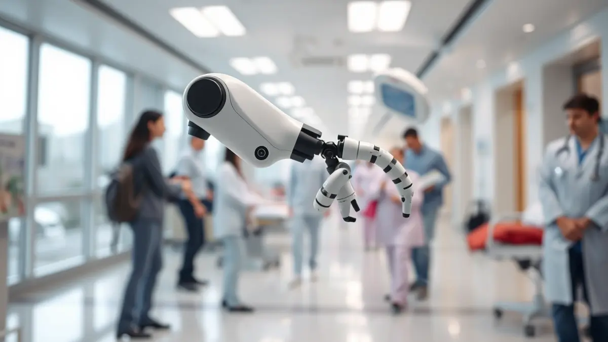 Image of a modern hospital with advanced technology for patient care.