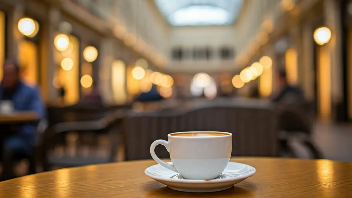 Imagen genérica de una cafetería en un centro comercial.