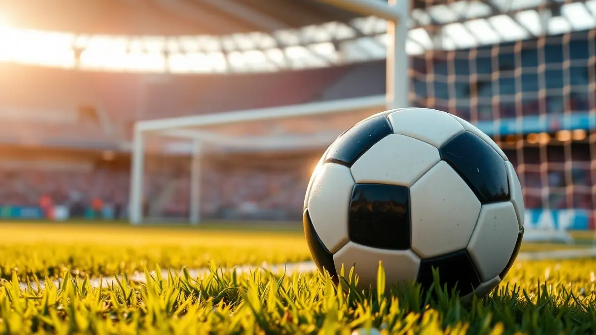 Imagen genérica de un balón de fútbol en un campo.