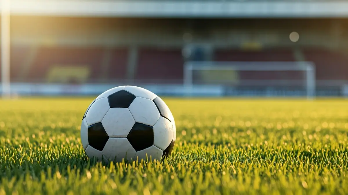 Imagen genérica de un balón de fútbol en un campo, simbolizando el apoyo al deporte.