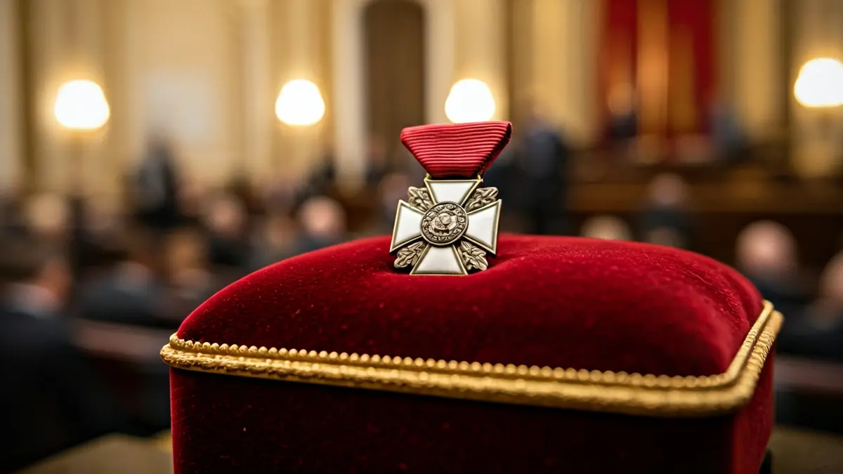 Imagen genérica de una condecoración, la Gran Cruz de la Orden del Dos de Mayo.