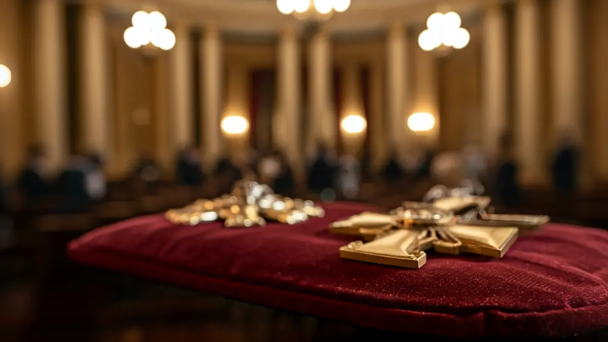 Imagen genérica de una condecoración, la Gran Cruz de la Orden del Dos de Mayo.