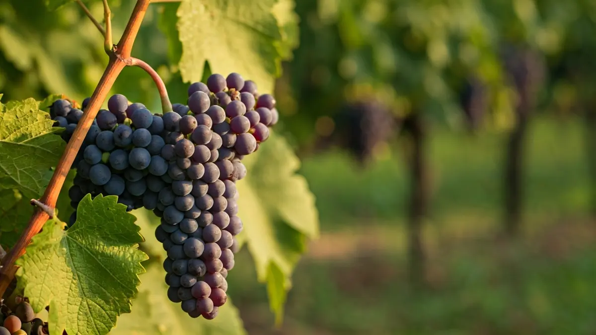 Generic image of grapes on a vine, representing the recovery of ancestral varieties.
