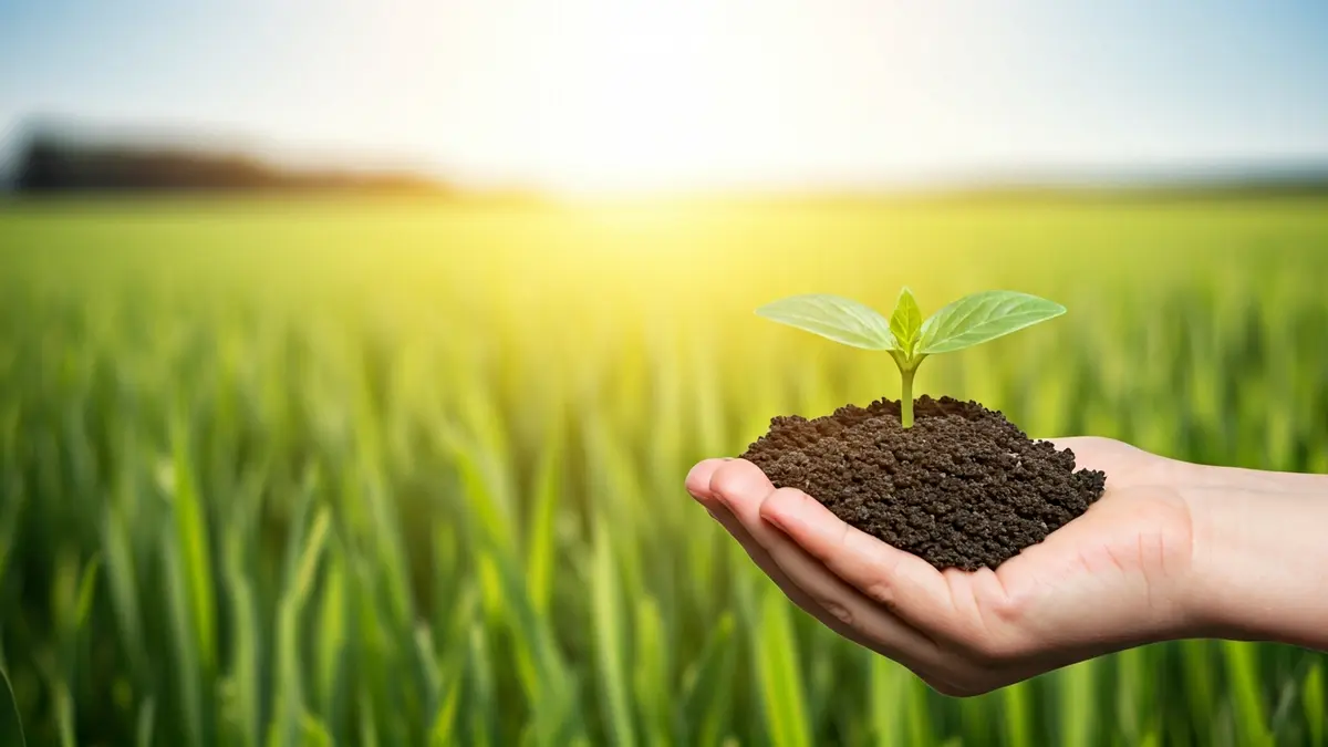 Imagen genérica de una mano joven sosteniendo un brote verde, simbolizando el relevo generacional en la agricultura.
