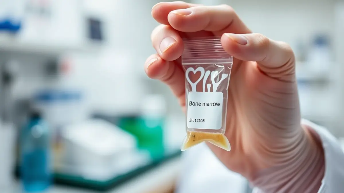 Imagen genérica de una muestra de médula ósea en un laboratorio.